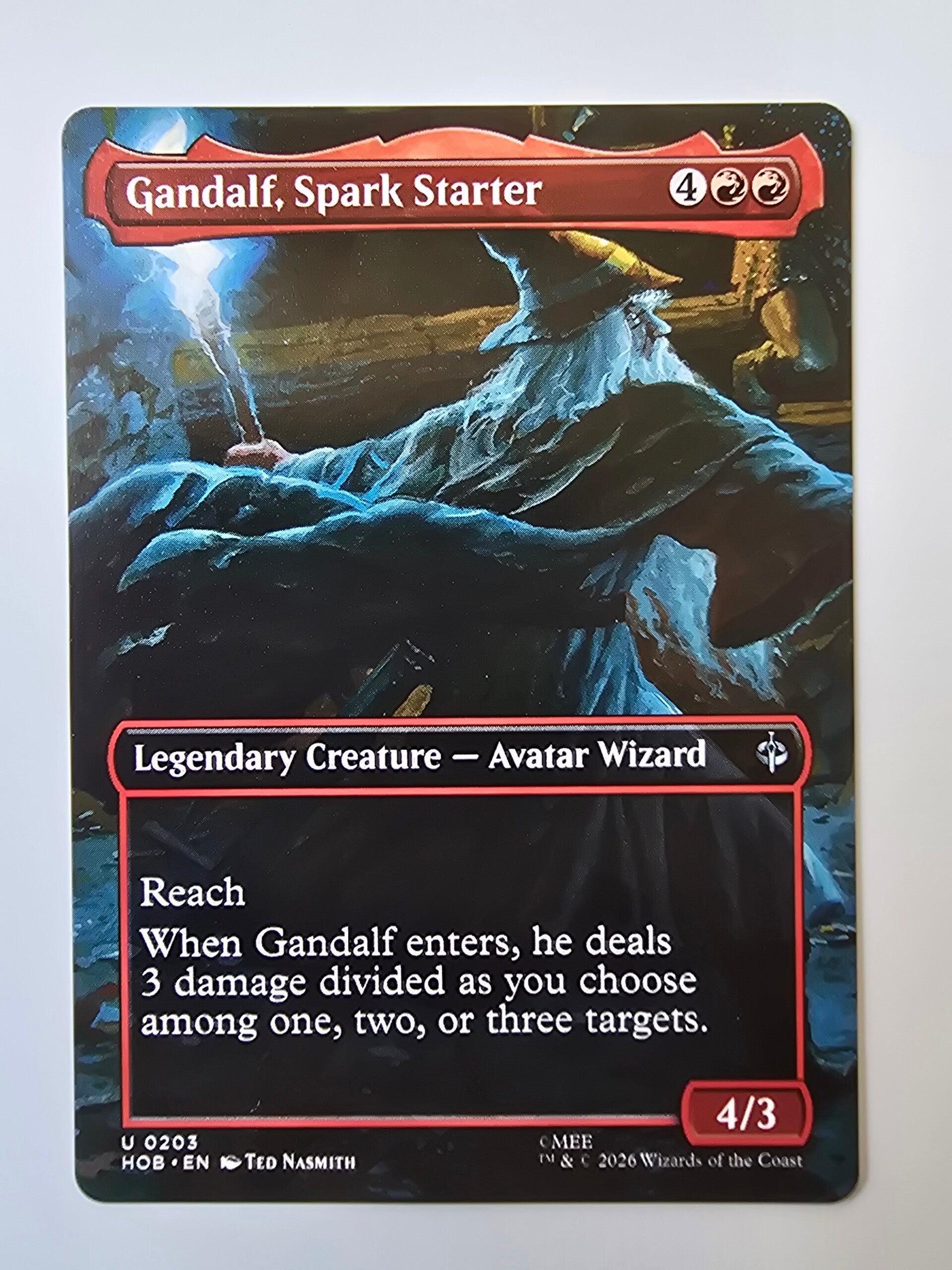 GANDALF, SPARK STARTER (HOB) (U 0203) (MTG) (TRADING CARD)