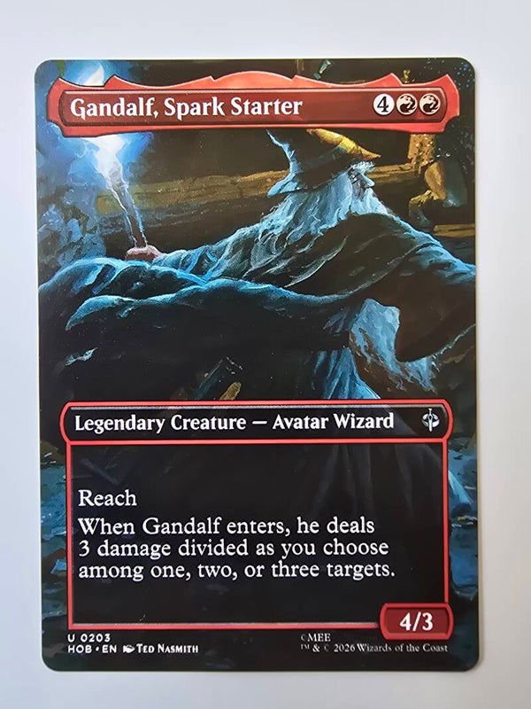 GANDALF, SPARK STARTER (HOB) (U 0203) (MTG) (TRADING CARD)