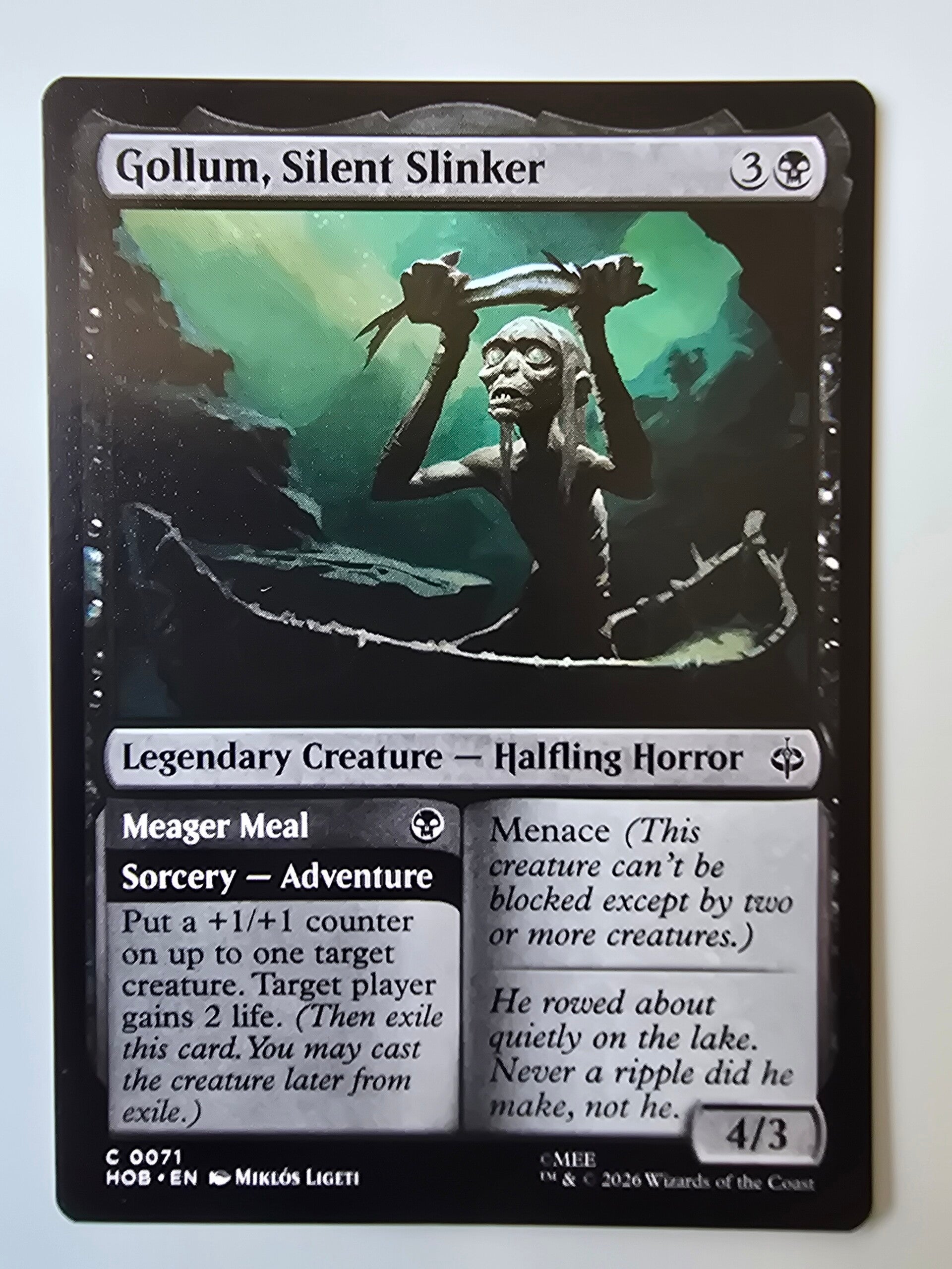 GOLLUM, SILENT SLINKER (HOB) (C 0071) (MTG) (TRADING CARD)