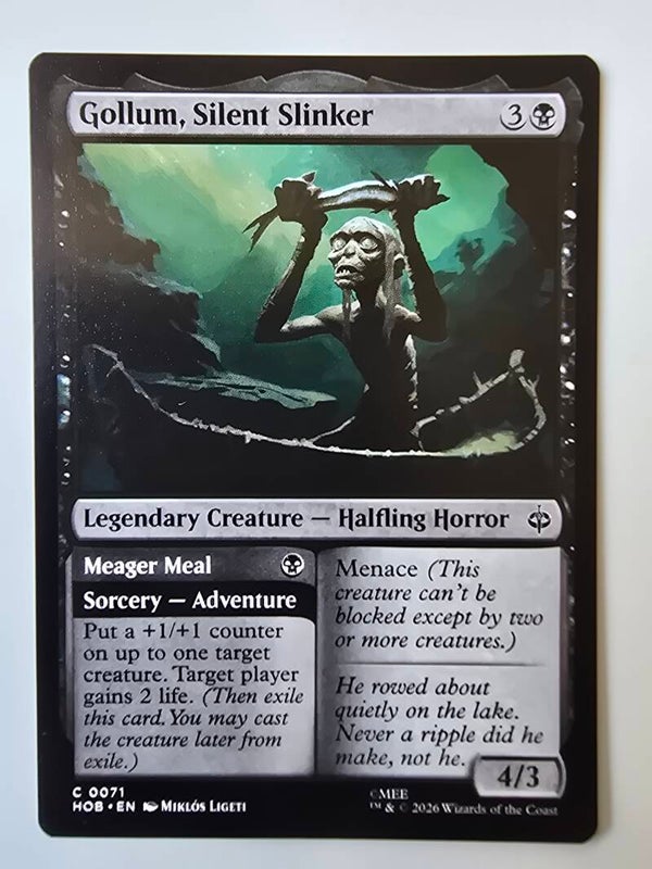 GOLLUM, SILENT SLINKER (HOB) (C 0071) (MTG) (TRADING CARD)