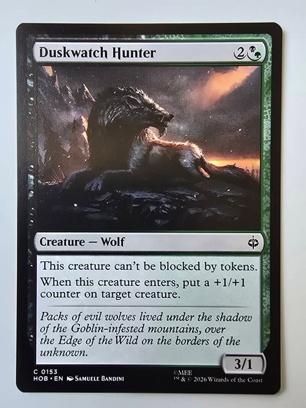 DUSKWATCH HUNTER (HOB) (C 0153) (MTG) (TRADING CARD)