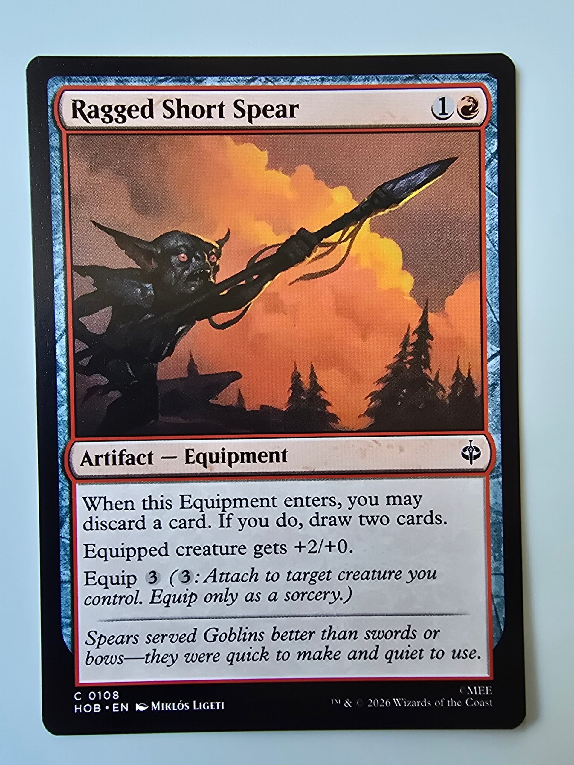RAGGED SHORT SPEAR (HOB) (C 0108) (MTG) (TRADING CARD)