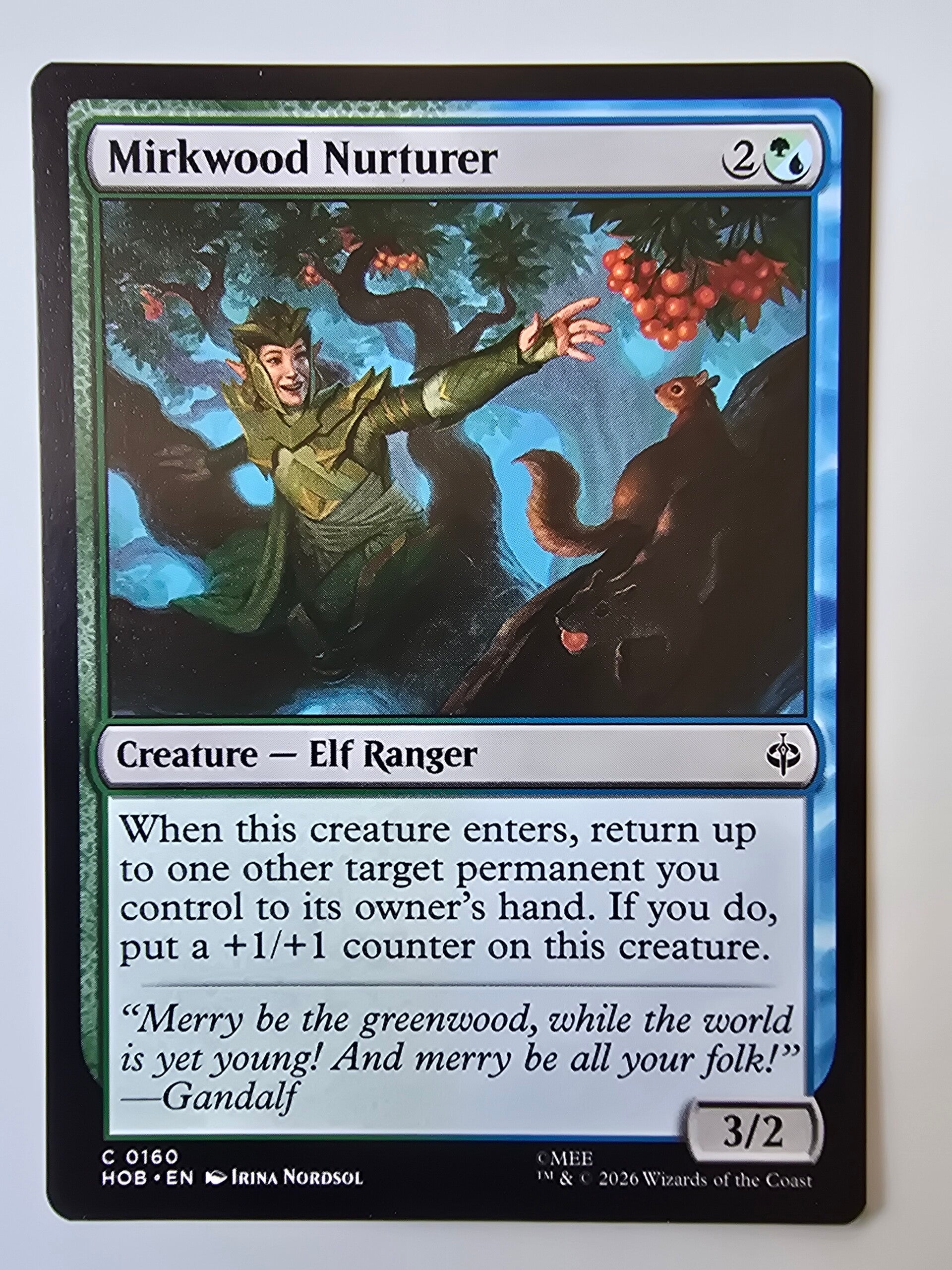 MIRKWOOD NURTURER (HOB) (C 0160) (MTG) (TRADING CARD)
