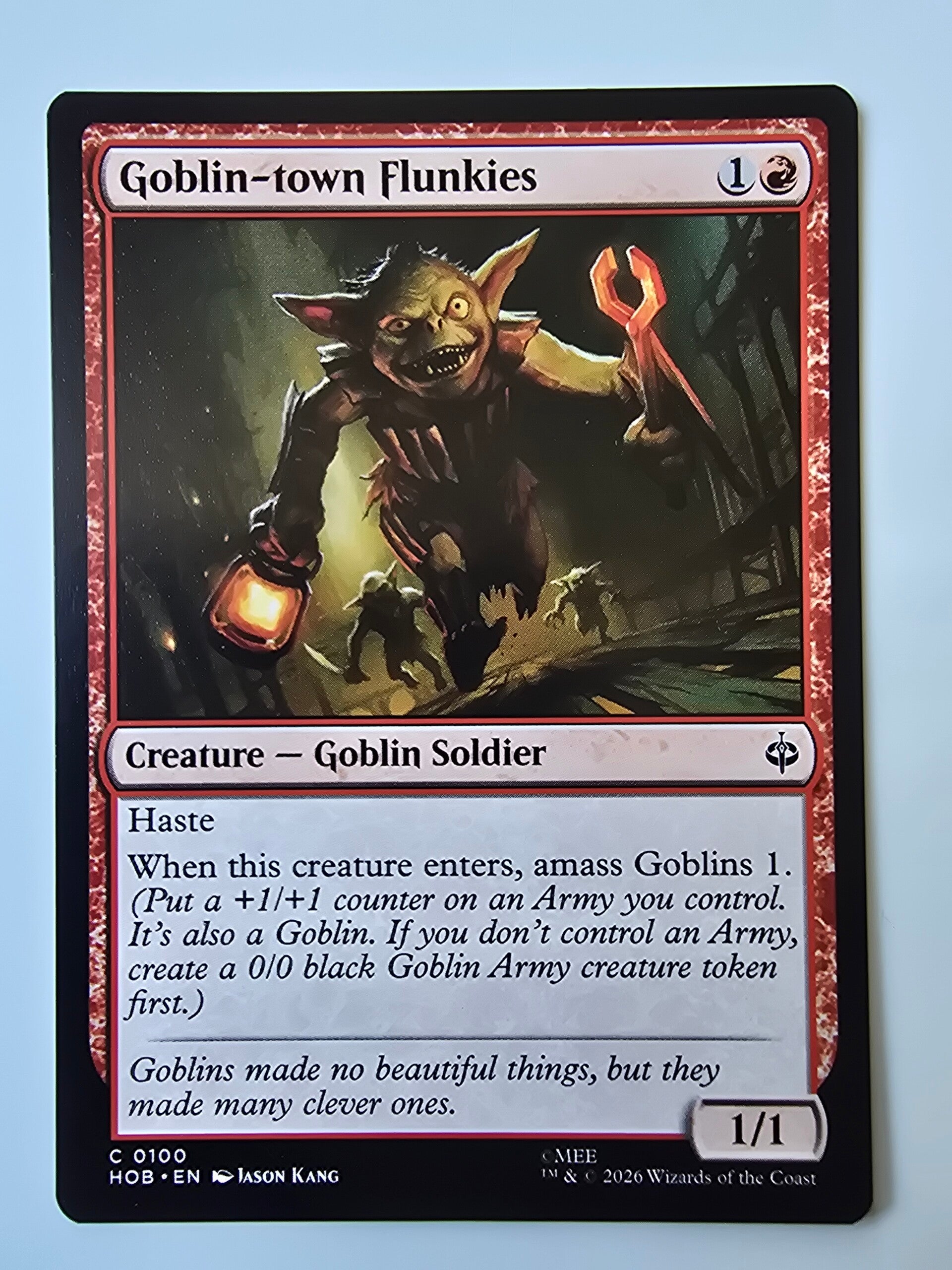 GOBLIN-TOWN FLUNKIES (HOB) (C 0100) (MTG) (TRADING CARD)