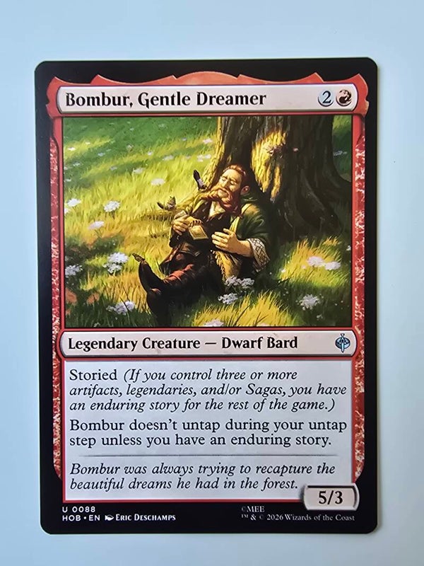 BOMBUR, GENTLE DREAMER (HOB) (U 0088) (MTG) (TRADING CARD)