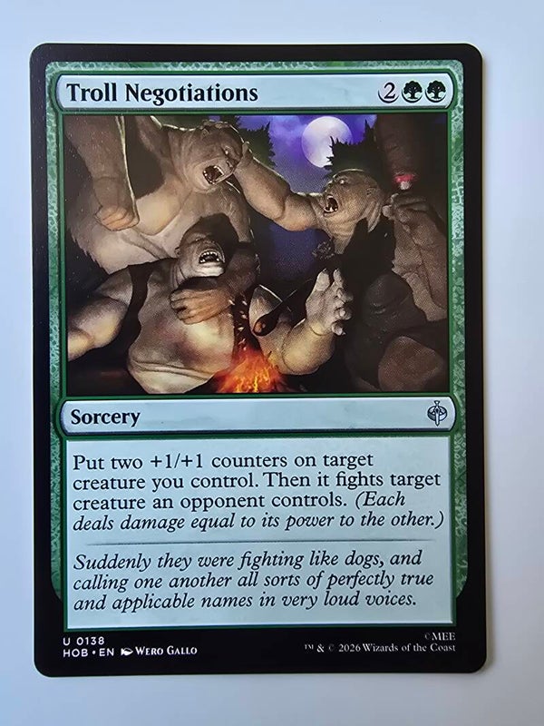 TROLL NEGOTIATIONS (HOB) (U 0138) (MTG) (TRADING CARD)