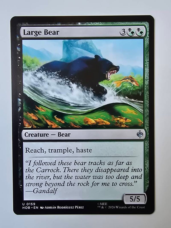 LARGE BEAR (HOB) (U 0159) (MTG) (TRADING CARD)