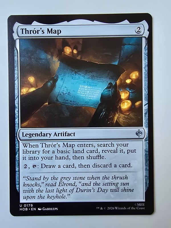 THRÓR'S MAP (HOB) (U 0179) (MTG) (TRADING CARD)