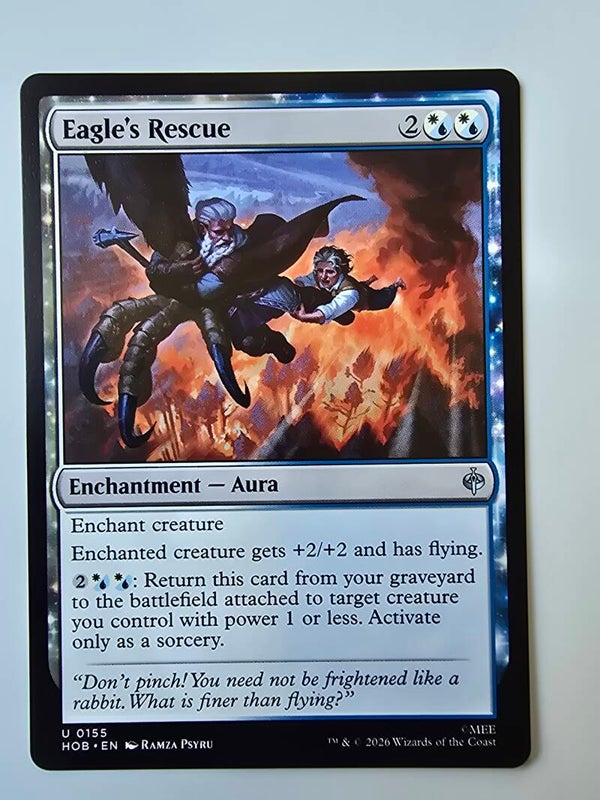 EAGLE'S RESCUE (HOB) (U 0155) (MTG) (TRADING CARD)