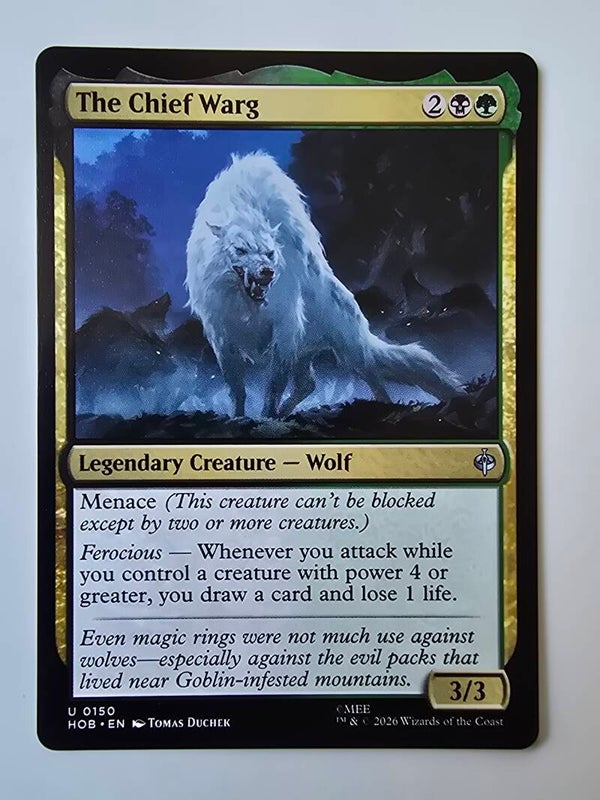 THE CHIEF WARG (HOB) (U 0150) (MTG) (TRADING CARD)