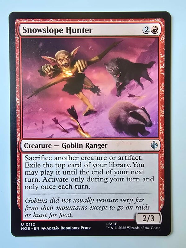 SNOWSLOPE HUNTER (HOB) (U 0112) (MTG) (TRADING CARD)