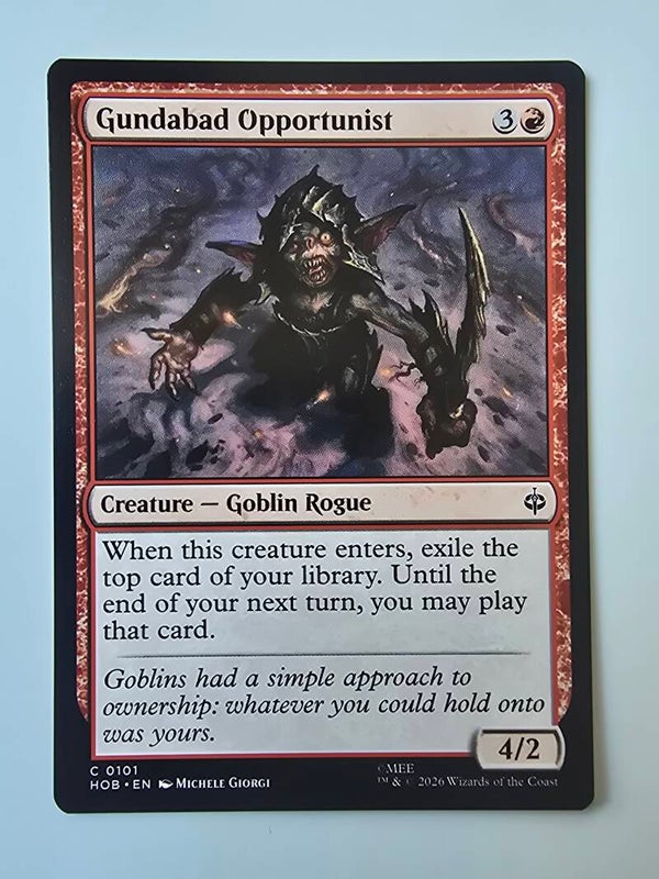 GUNDABAD OPPORTUNIST (HOB) (C 0101) (MTG) (TRADING CARD)