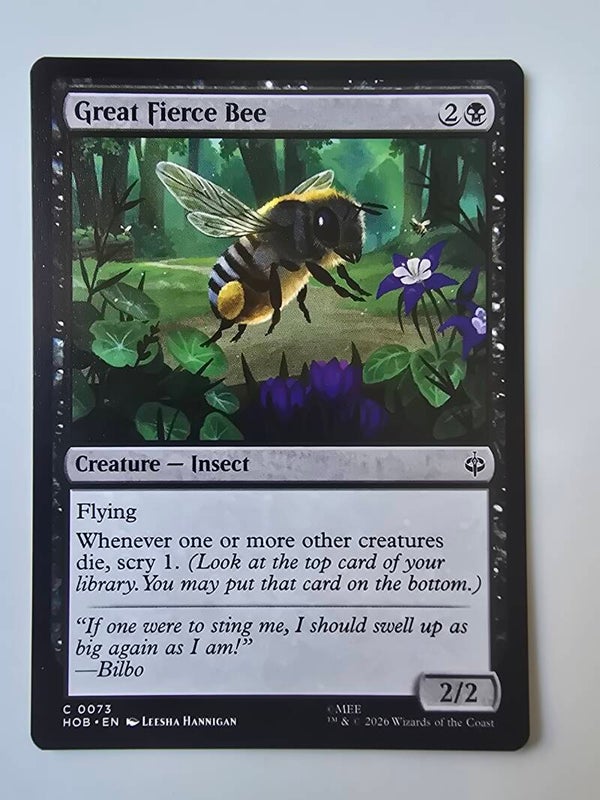 GREAT FIERCE BEE (HOB) (C 0073) (MTG) (TRADING CARD)