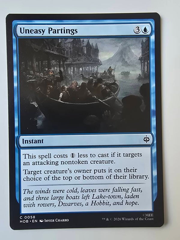 UNEASY PARTINGS (HOB) (C 0058) (MTG) (TRADING CARD)