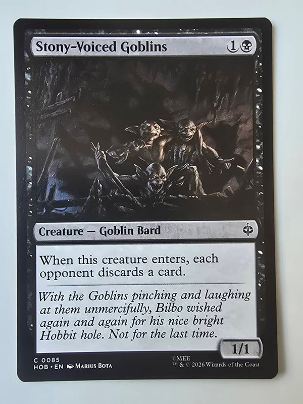 STONY-VOICED GOBLINS (HOB) (C 0085) (MTG) (TRADING CARD)