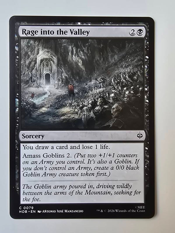 RAGE INTO THE VALLEY (HOB) (C 0079) (MTG) (TRADING CARD)
