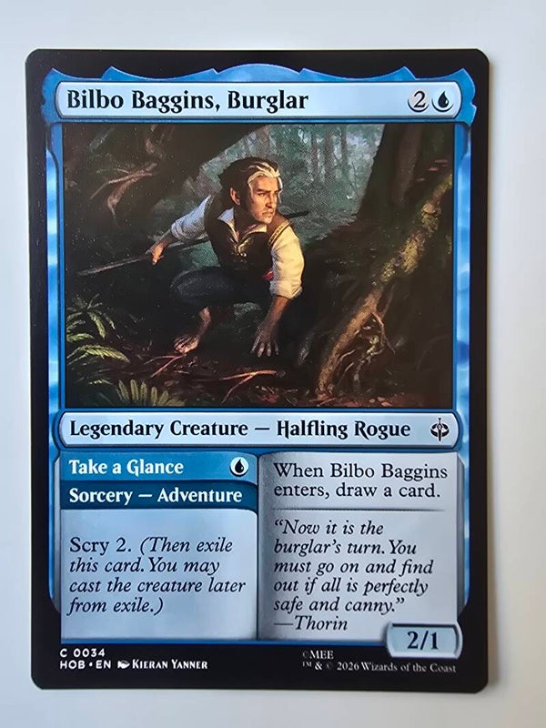 BILBO BAGGINS, BURGLAR (HOB) (C 0034) (MTG) (TRADING CARD)