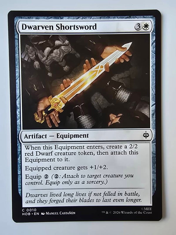 DWARVEN SHORTSWORD (HOB) (C 0010) (MTG) (TRADING CARD)