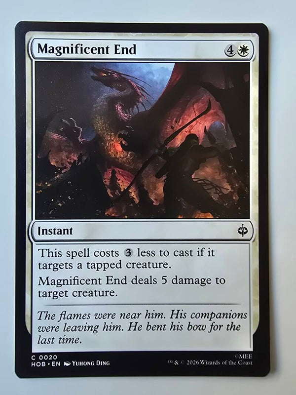 MAGNIFICENT END (HOB) (C 0020) (MTG) (TRADING CARD)