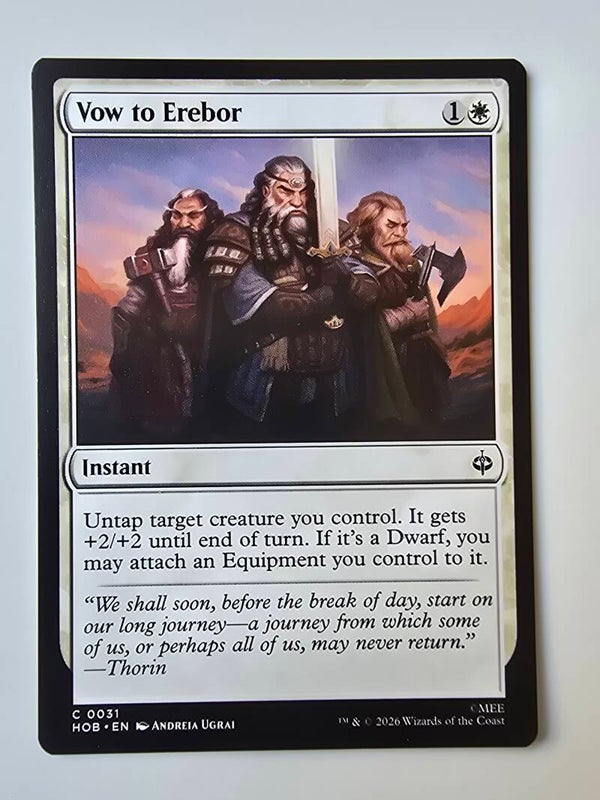VOW TO EREBOR (HOB) (C 0031) (MTG) (TRADING CARD)