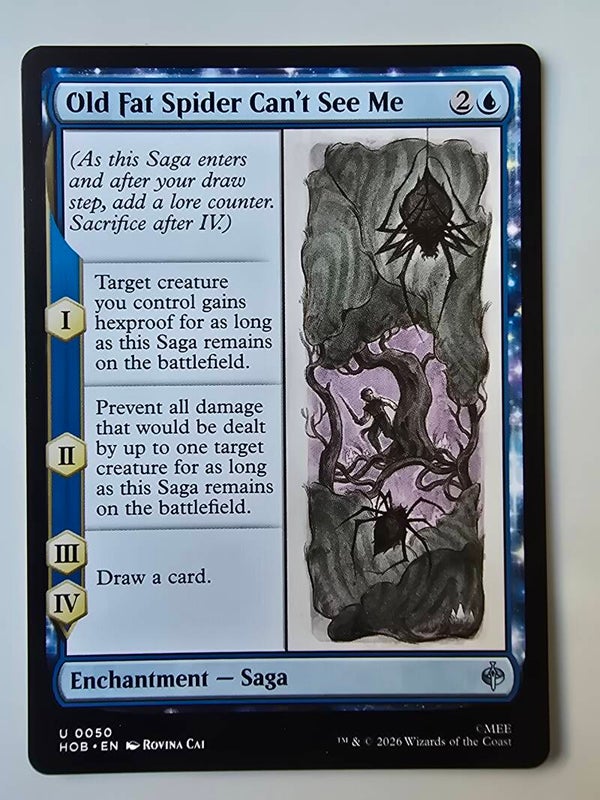 OLD FAT SPIDER CAN’T SEE ME (HOB) (U 0050) (MTG) (TRADING CARD)