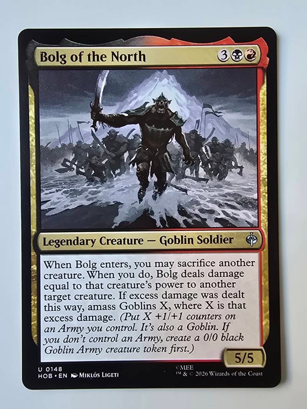 BOLG OF THE NORTH (HOB) (U 0148) (MTG) (TRADING CARD)
