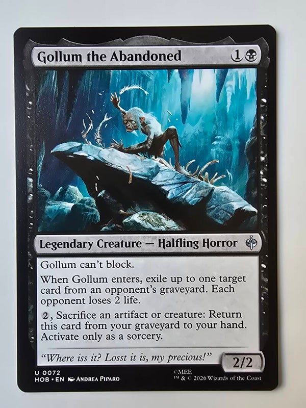 GOLLUM THE ABANDONED (HOB) (U 0072) (MTG) (TRADING CARD)