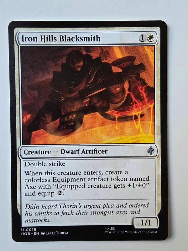 IRON HILLS BLACKSMITH (HOB) (U 0016) (MTG) (TRADING CARD)