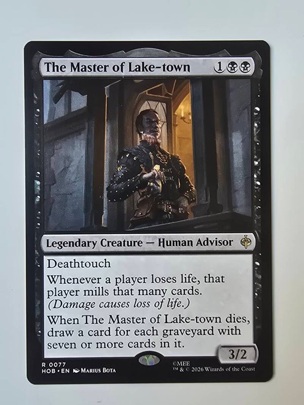 THE MASTER OF LAKE-TOWN (HOB) (R 0077) (MTG) (TRADING CARD)