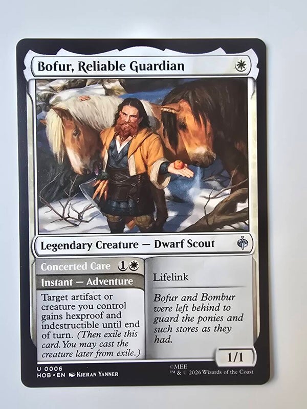 BOFUR, RELIABLE GUARDIAN (HOB) (U 0006) (MTG) (TRADING CARD)