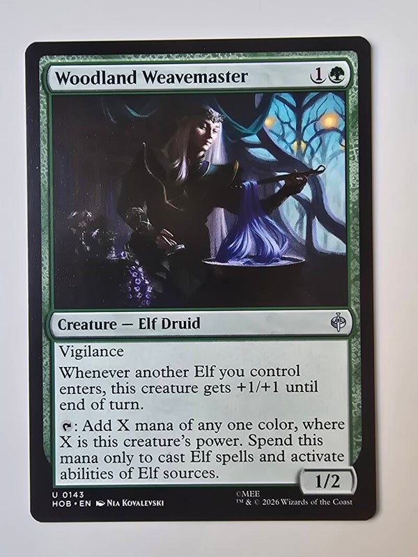 WOODLAND WEAVEMASTER (HOB) (U 0143) (MTG) (TRADING CARD)