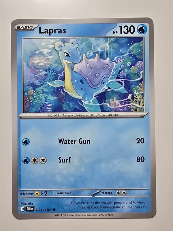 LAPRAS (STELLAR CROWN 031/142) (POKÉMON) (TRADING CARD)