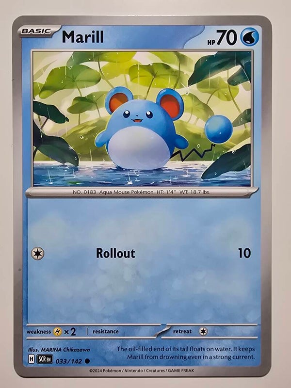MARILL (STELLAR CROWN 033/142) (POKÉMON) (TRADING CARD)