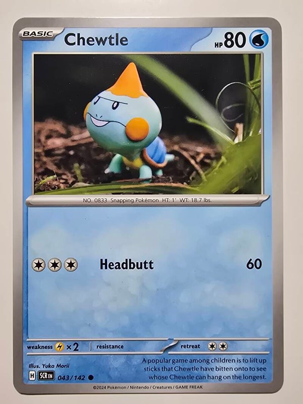 CHEWTLE (STELLAR CROWN 043/142) (POKÉMON) (TRADING CARD)