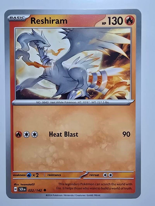 RESHIRAM (STELLAR CROWN 022/142) (POKÉMON) (TRADING CARD)