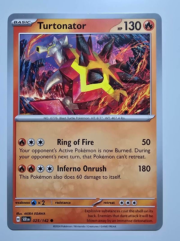 TURTONATOR (STELLAR CROWN 025/142) (POKÉMON) (TRADING CARD)