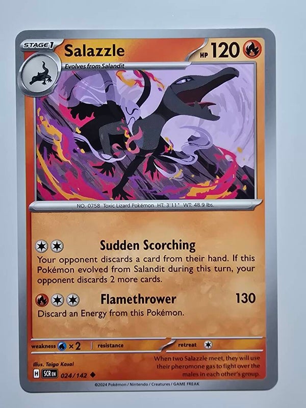 SALAZZLE (STELLAR CROWN 024/142) (POKÉMON) (TRADING CARD)