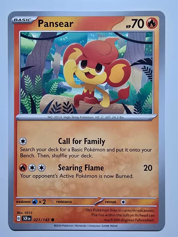 PANSEAR (STELLAR CROWN 021/142) (POKÉMON) (TRADING CARD)