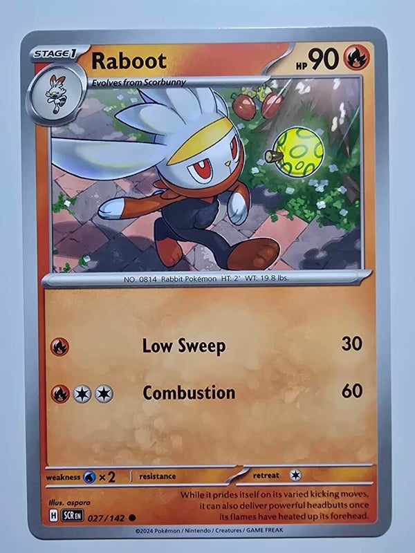 RABOOT (STELLAR CROWN 027/142) (POKÉMON) (TRADING CARD)