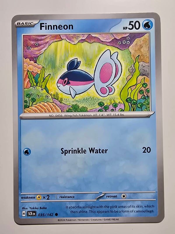 FINNEON (STELLAR CROWN 035/142) (POKÉMON) (TRADING CARD)