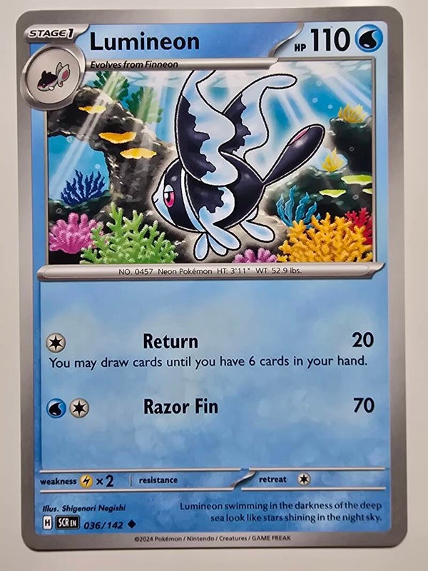 LUMINEON (STELLAR CROWN 036/142) (POKÉMON) (TRADING CARD)