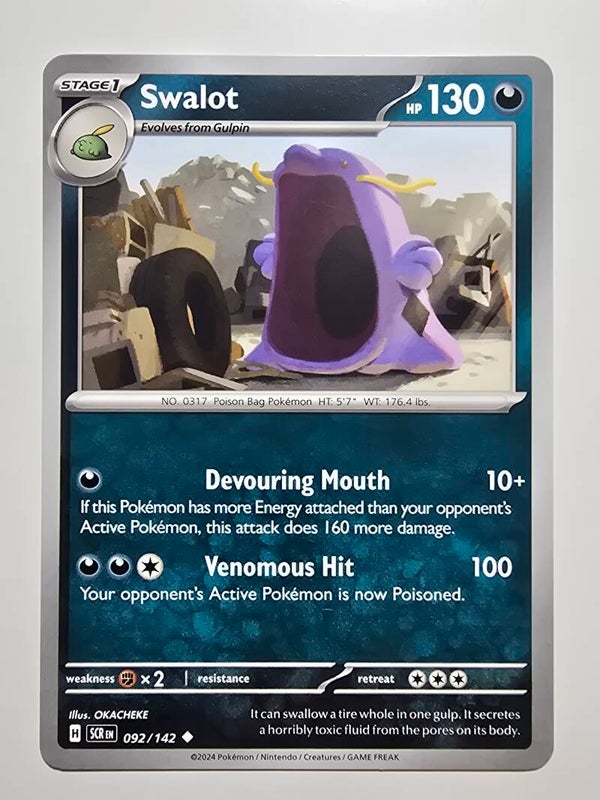 SWALOT (STELLAR CROWN 092/142) (POKÉMON) (TRADING CARD)