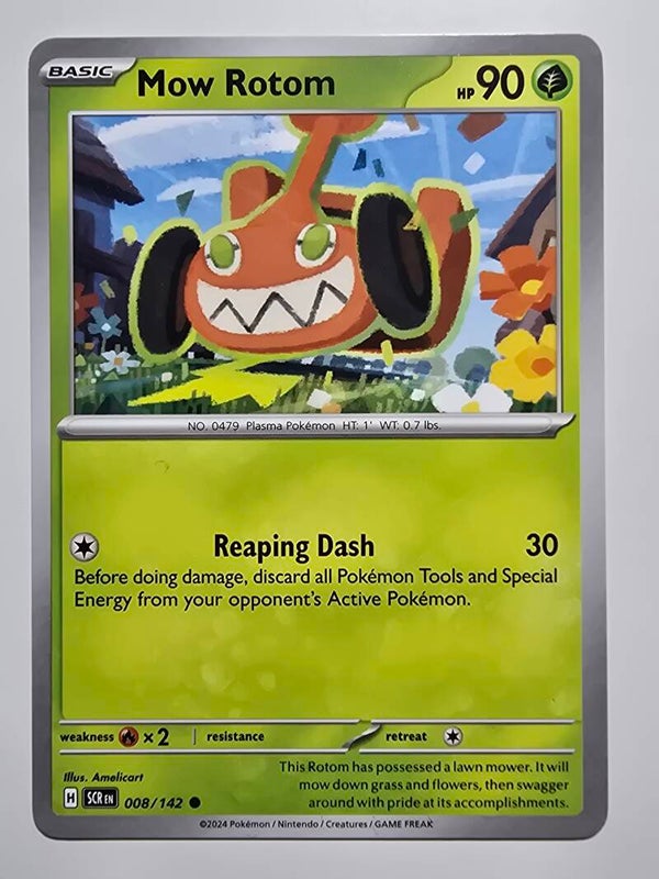 MOW ROTOM (STELLAR CROWN 008/142) (POKÉMON) (TRADING CARD)