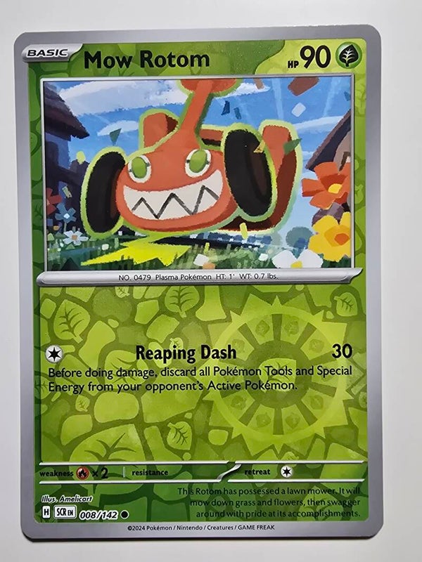 MOW ROTOM (STELLAR CROWN 008/142) (REVERSE HOLO) (POKÉMON) (TRADING CARD)