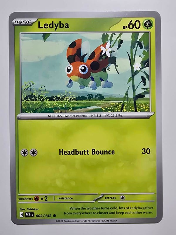LEDYBA (STELLAR CROWN 002/142) (POKÉMON) (TRADING CARD)