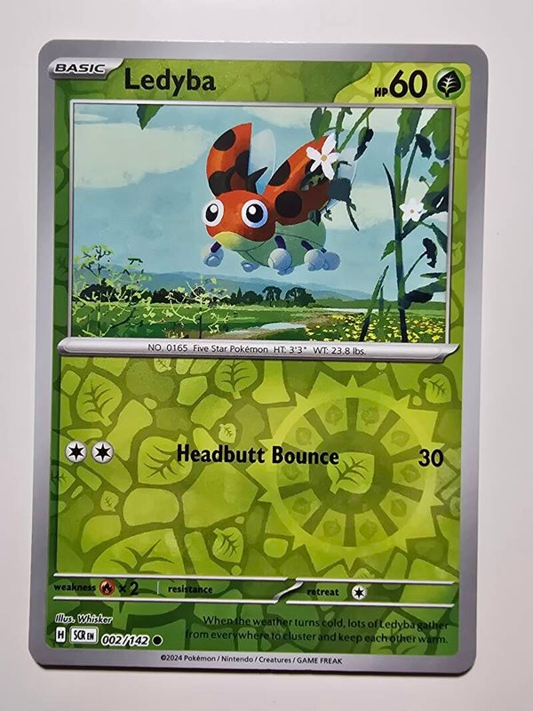 LEDYBA (STELLAR CROWN 002/142) (REVERSE HOLO) (POKÉMON) (TRADING CARD)