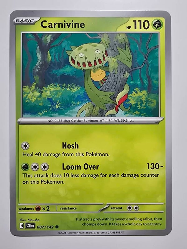 CARNIVINE (STELLAR CROWN 007/142) (POKÉMON) (TRADING CARD)