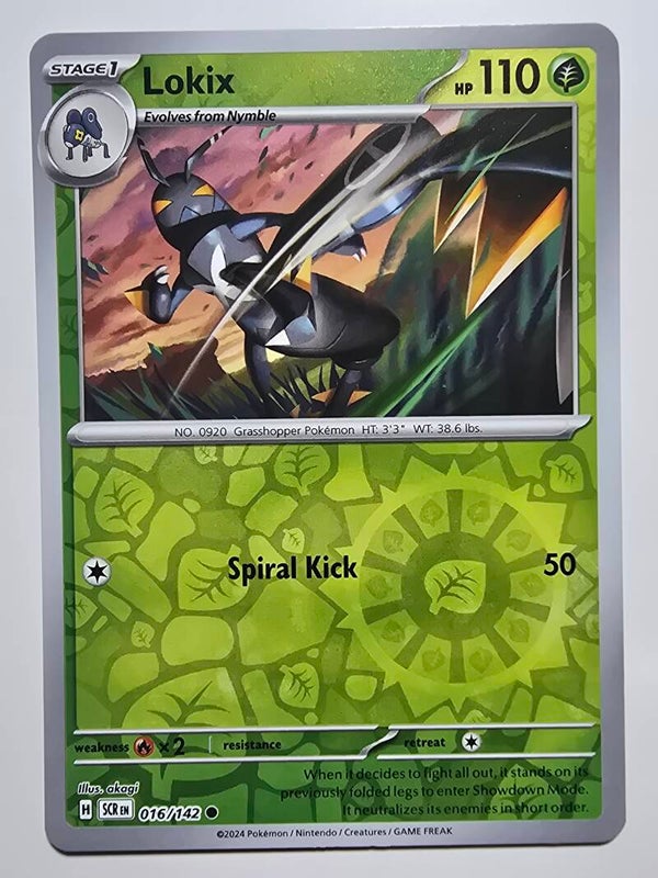 LOKIX (STELLAR CROWN 016/142) (REVERSE HOLO) (POKÉMON) (TRADING CARD)