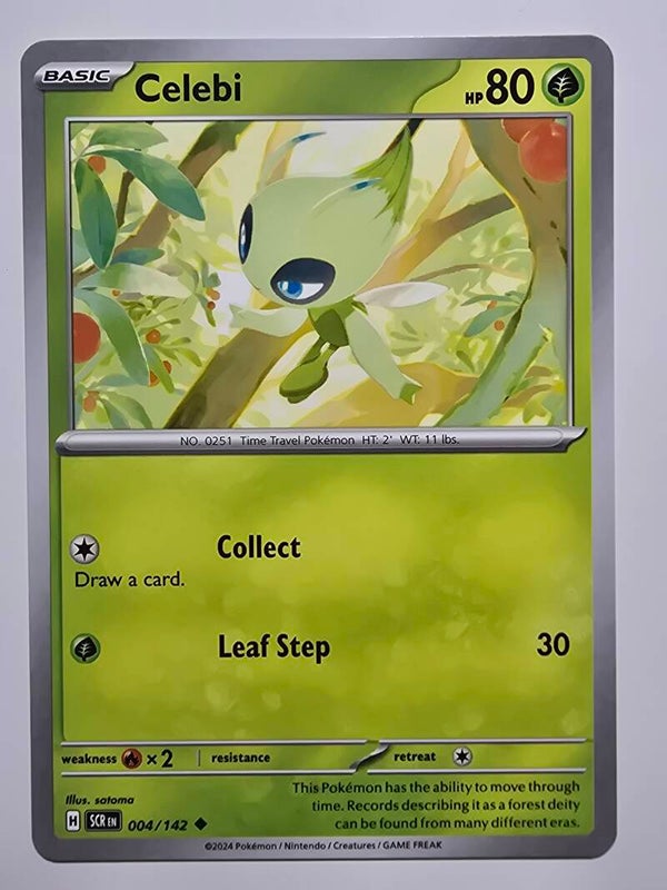 CELEBI (STELLAR CROWN 004/142) (POKÉMON) (TRADING CARD)