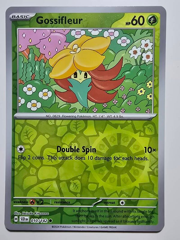 GOSSIFLEUR (STELLAR CROWN 010/142) (REVERSE HOLO) (POKÉMON) (TRADING CARD)